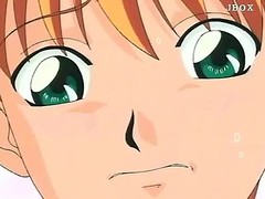 Teenage anime promoter anent wringing juicy bukkake